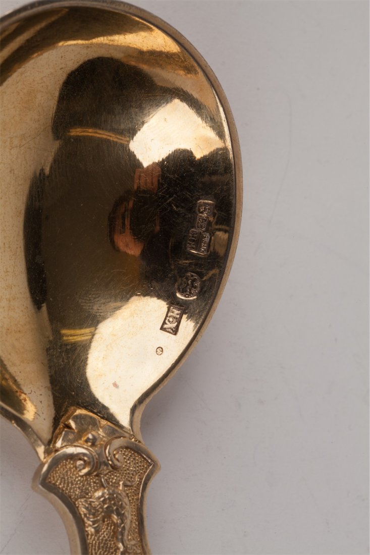 Big spoon with casting peasant figure. I.P. Khlebnikov — image 7