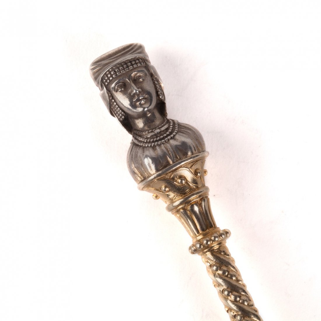 Big spoon with casting peasant figure. I.P. Khlebnikov — image 8