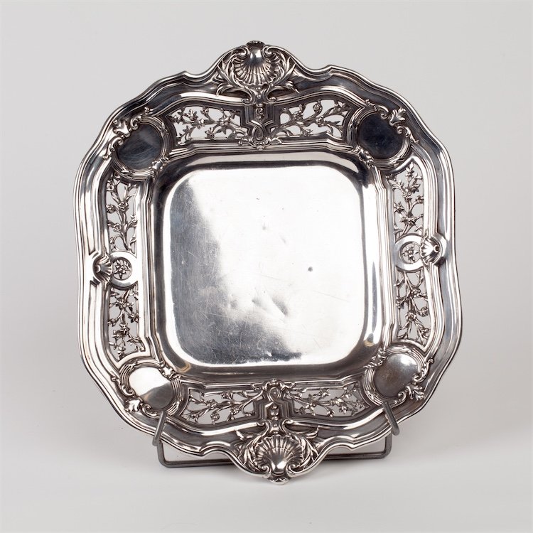 French silver tray. — image 1