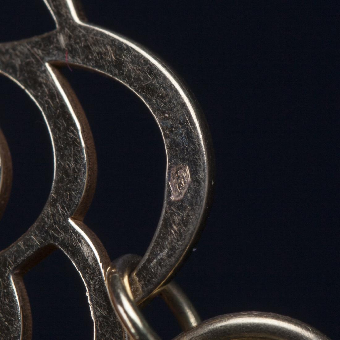 Gold Chanel Timeless Camellia hoop earrings — image 2