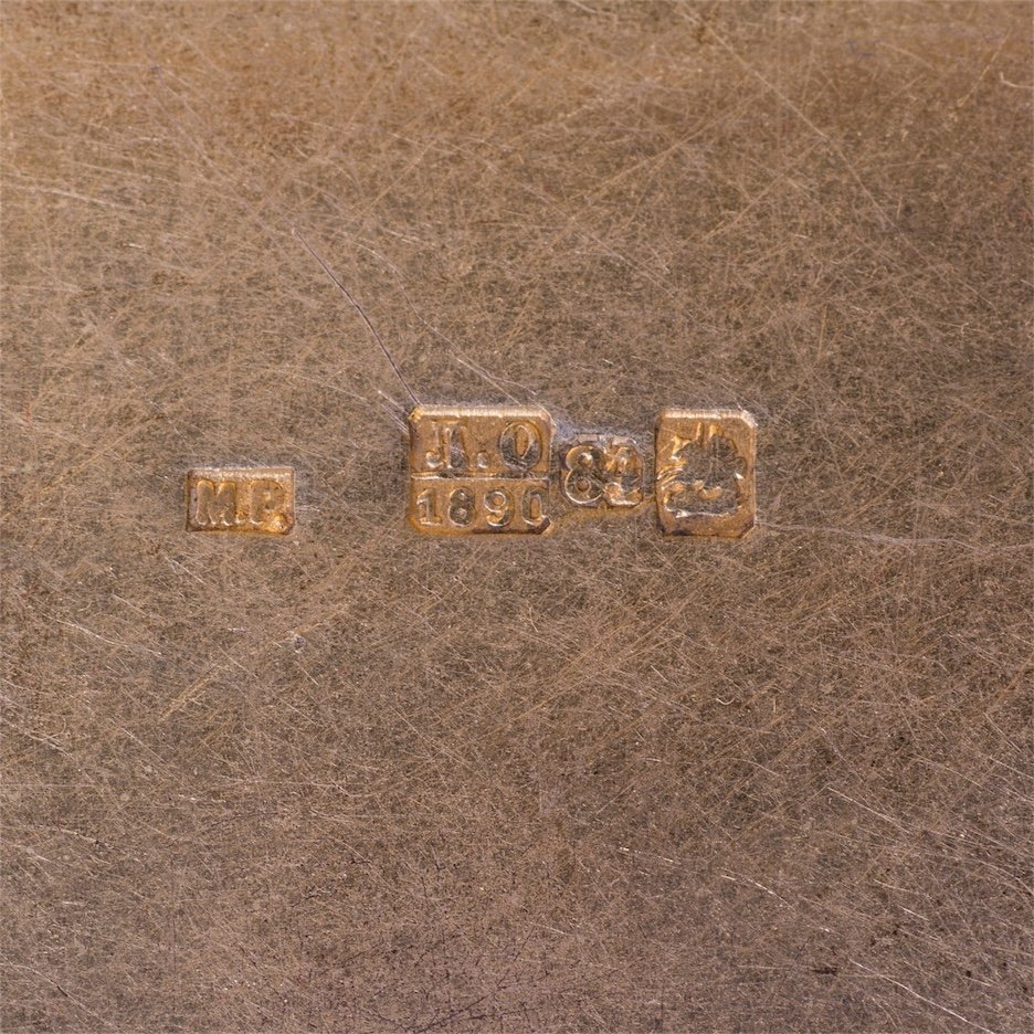 Interesting Russian silver-gilt and engraving cigar box — image 6