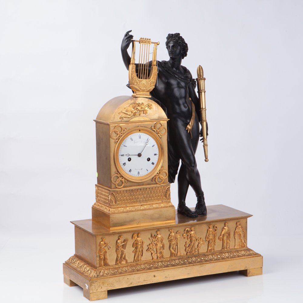 Mantel clock "Thomire". Bronze, gilded. — image 2