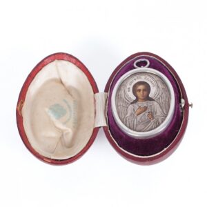 Travel Russian icon of Guardian Angel. Workshop of — image 1