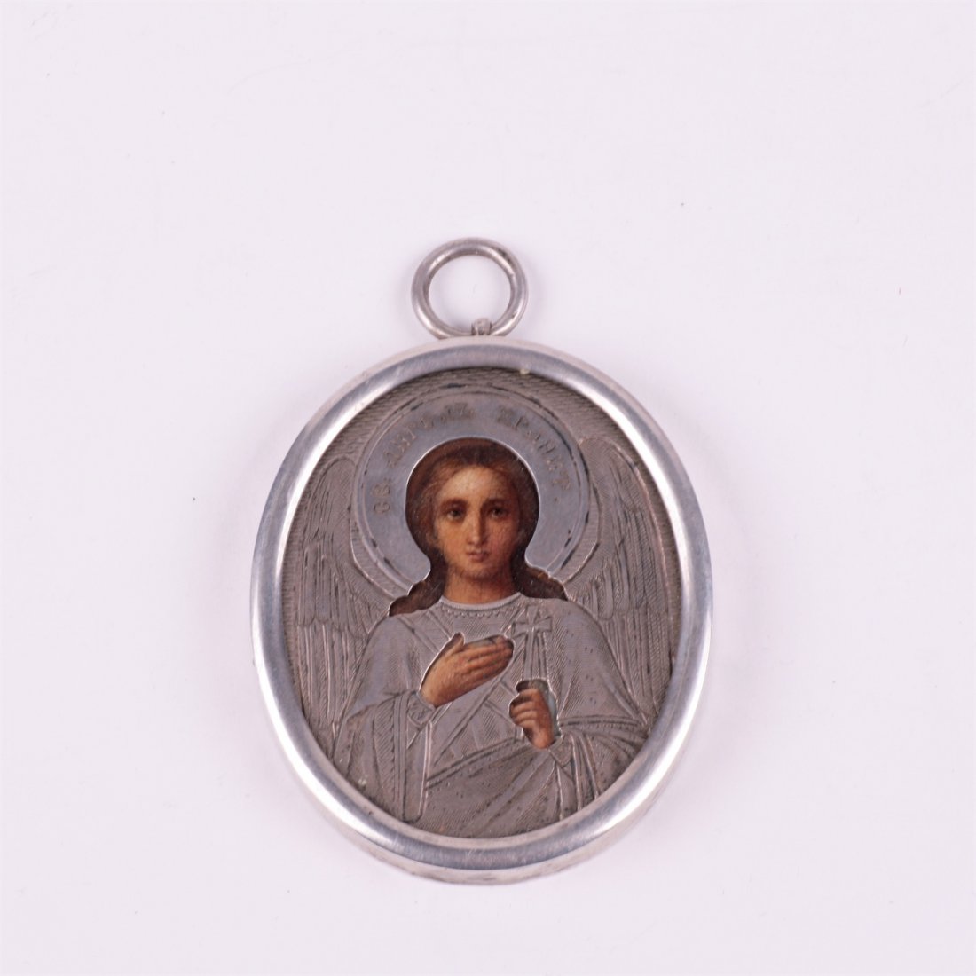 Travel Russian icon of Guardian Angel. Workshop of — image 3