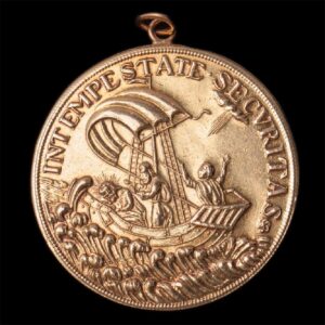 14K gold St George piligrim medaillon — image 2