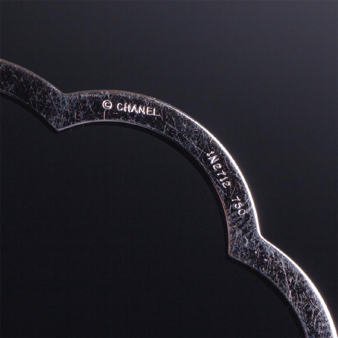 Chanel Hoop White Gold Profil de Camelia XL Jumbo — image 2