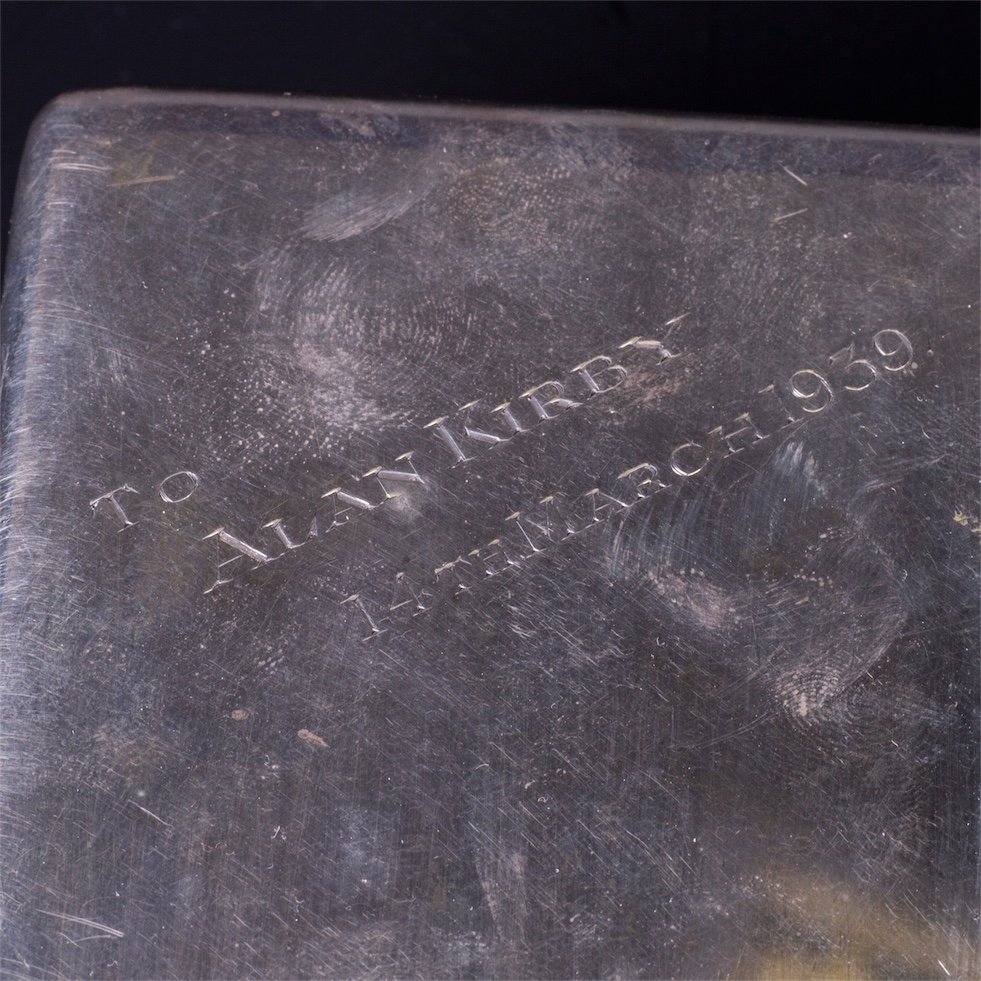 Grand W.A. Bolin neoclassical style silver cigar box — image 5