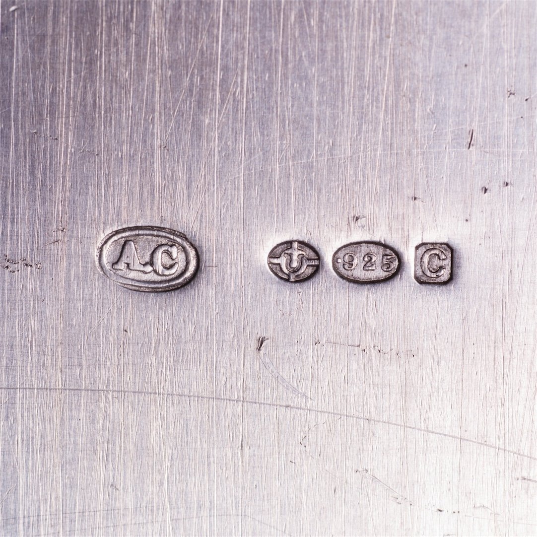 Grand W.A. Bolin neoclassical style silver cigar box — image 9