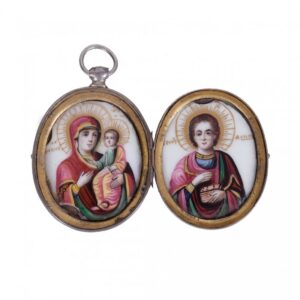 Locket (medallion) with the images of Saint Martyr — image 1