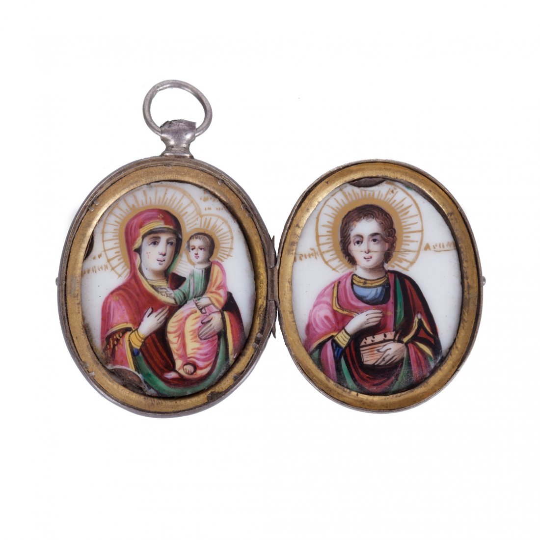 Locket (medallion) with the images of Saint Martyr — image 1
