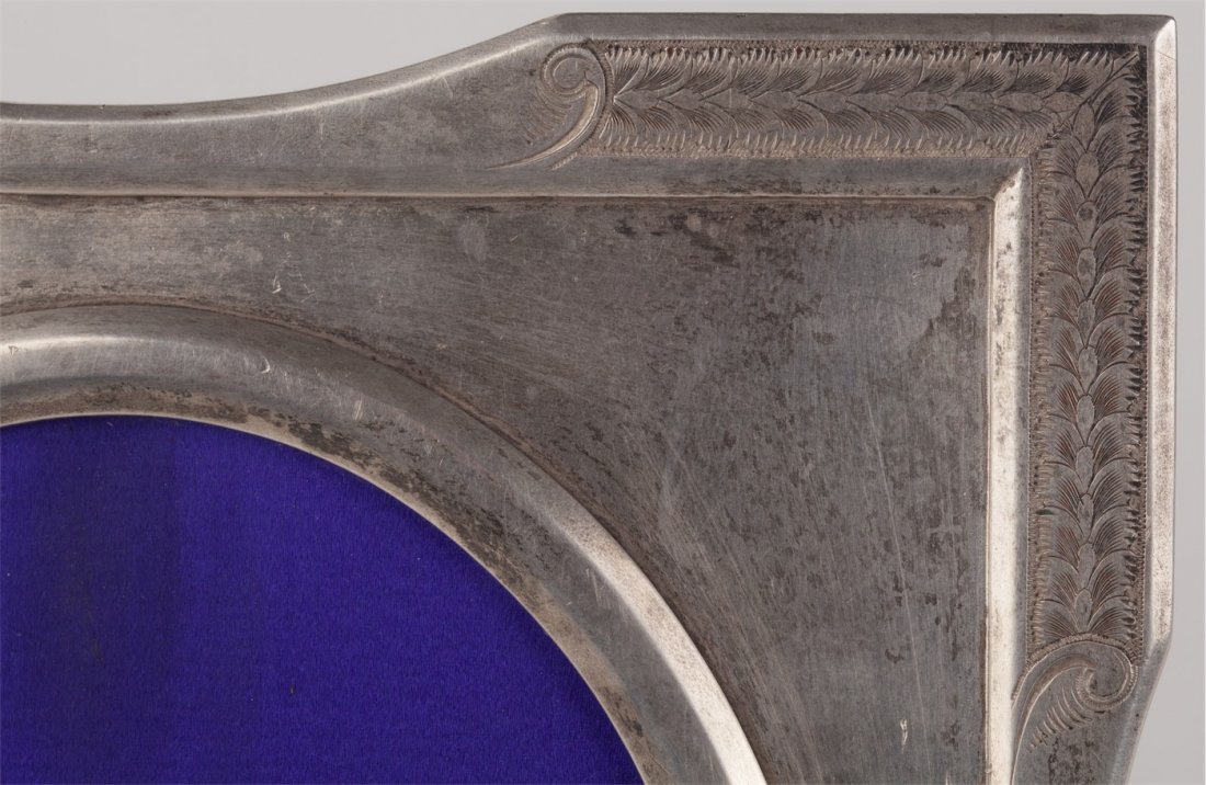 Silver photo frame. D.Nikolaev manufactory. Moscow. — image 2