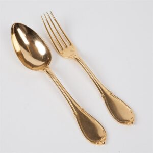 Silver set of Spoon and Fork. — image 1
