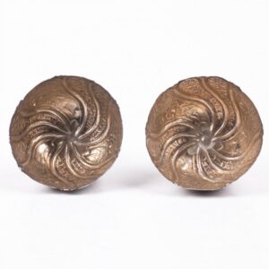Antique Turkish silver Zarf pair stands for egg — image 2