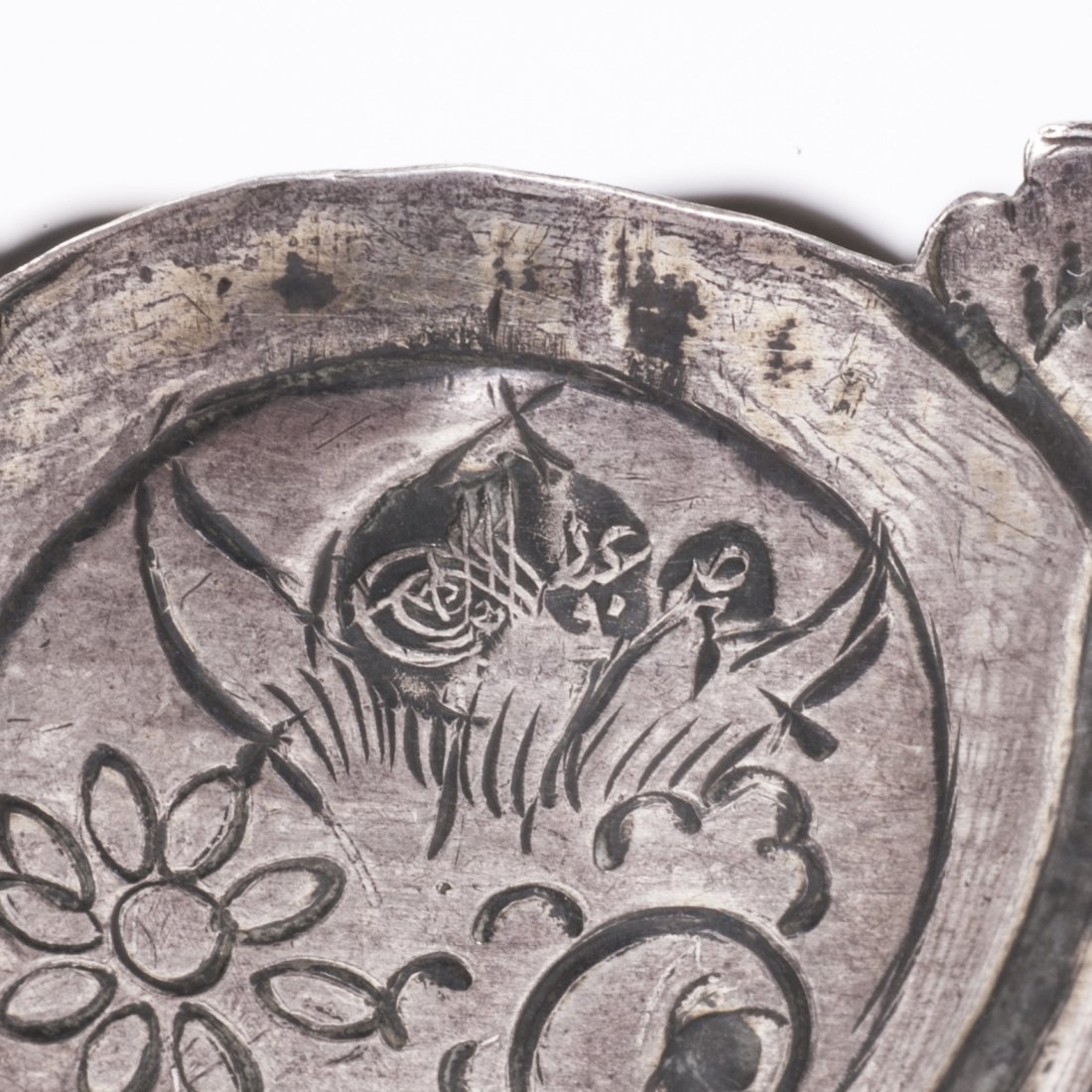 Antique Turkish silver Zarf pair stands for egg — image 4