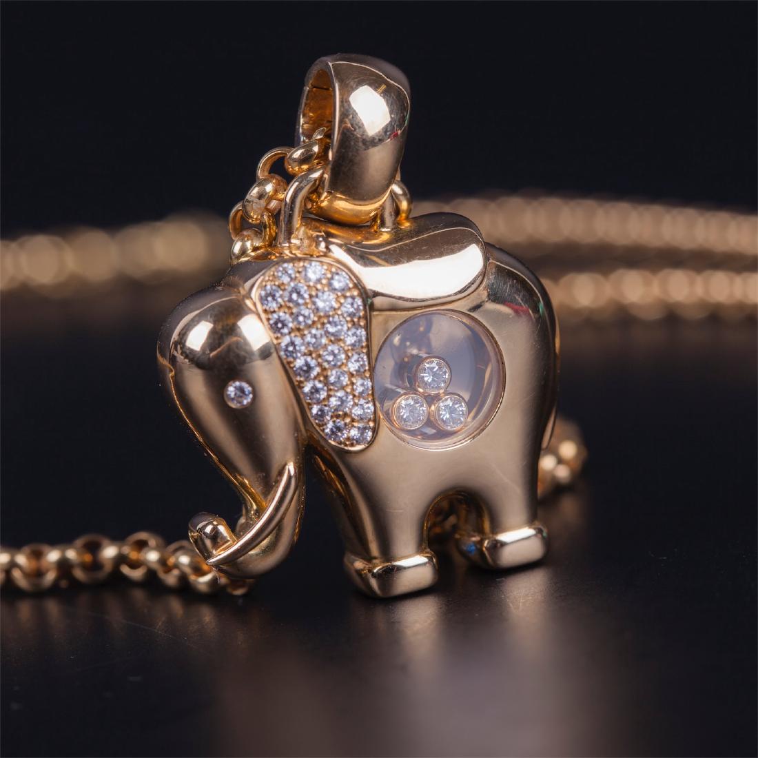 Chopard Elephant Yellow Gold 18K Pendant Happy Diamonds — image 2
