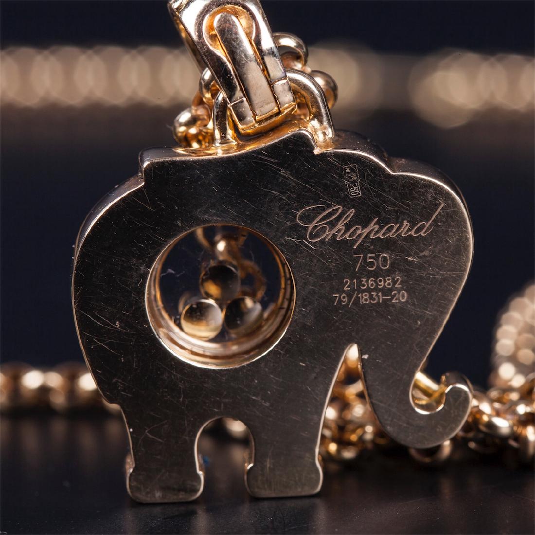 Chopard Elephant Yellow Gold 18K Pendant Happy Diamonds — image 7