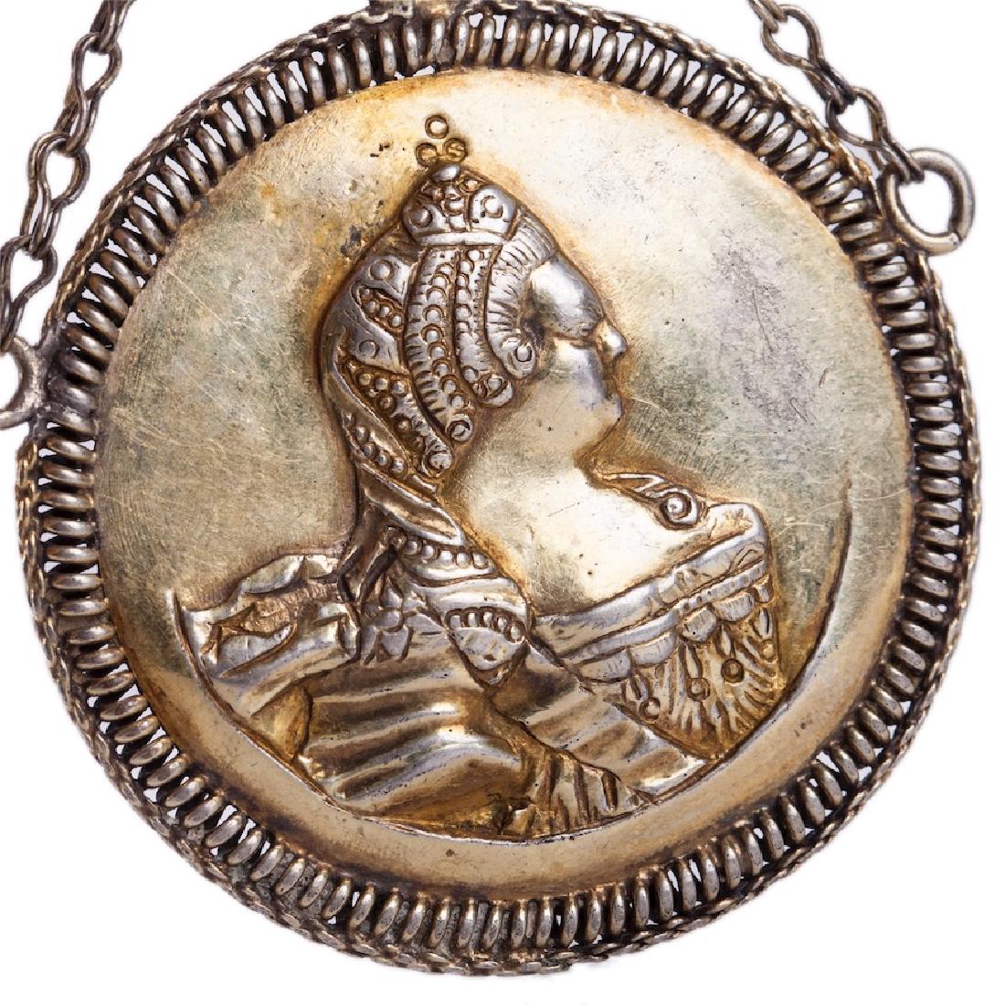 Dukach (Ukrainian brooch with medal). 18th century — image 5