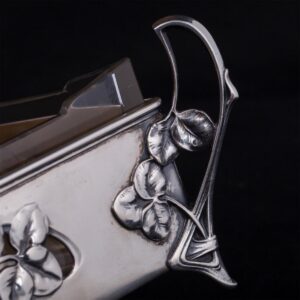 Russian Art Nouveau style silver-gilt candy bowl — image 2