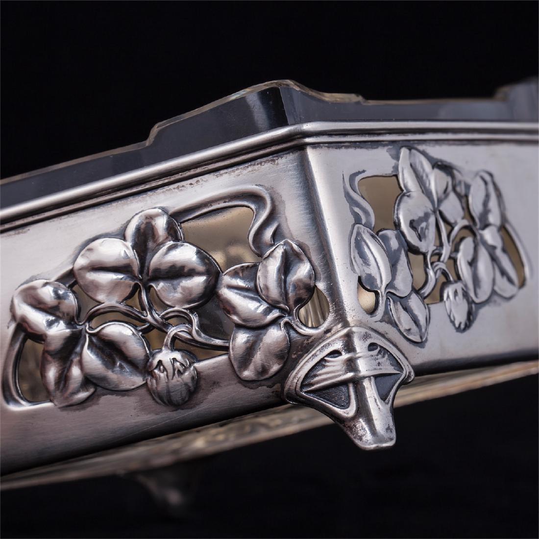 Russian Art Nouveau style silver-gilt candy bowl — image 3