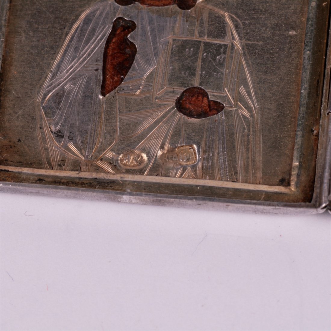 Russian tryptich with Christ Pantokrator, St. Nicolas — image 3