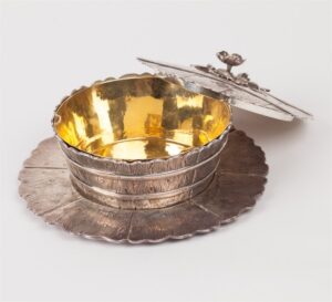 Silver butter dish. — image 3