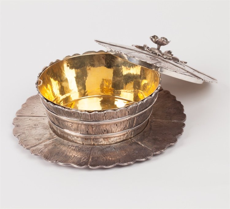 Silver butter dish. — image 3