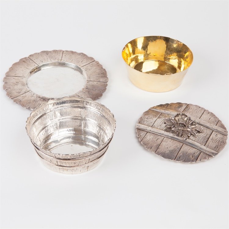 Silver butter dish. — image 4