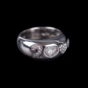 18K white gold Chopard Happy Diamonds 2000 Love ring — image 1