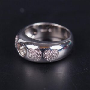 18K white gold Chopard Happy Diamonds 2000 Love ring — image 2