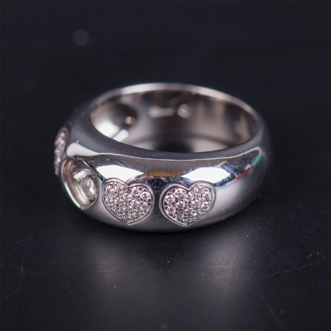 18K white gold Chopard Happy Diamonds 2000 Love ring — image 2