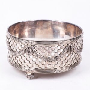 Antique French silver jardiniere vase — image 2