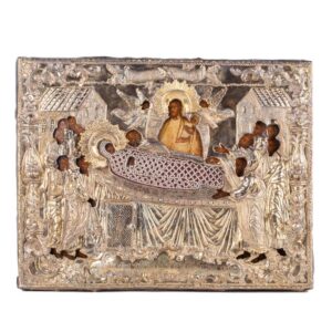 Rare Russian icon of Mother of God Assumption — image 1