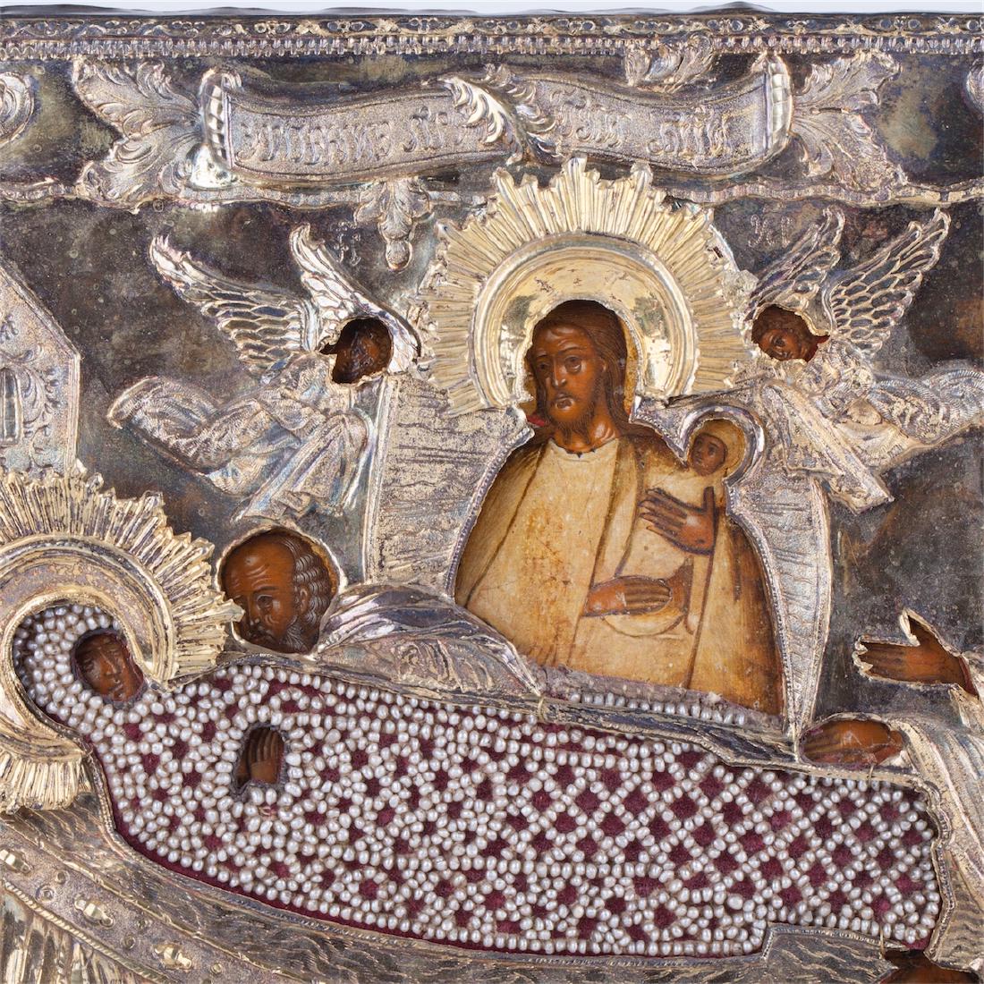 Rare Russian icon of Mother of God Assumption — image 2