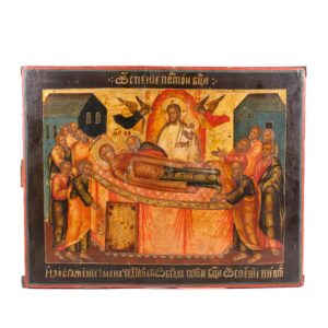 Rare Russian icon of Mother of God Assumption — image 3