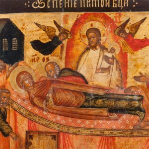 Rare Russian icon of Mother of God Assumption — image 4