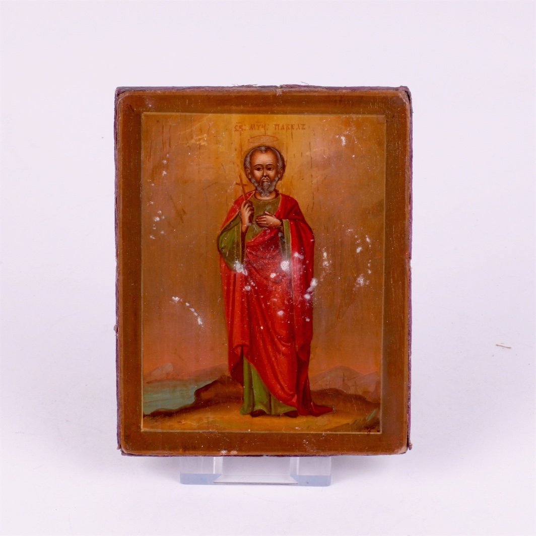 Russian Icon Saint Martyr Pavel. LEG. — image 5