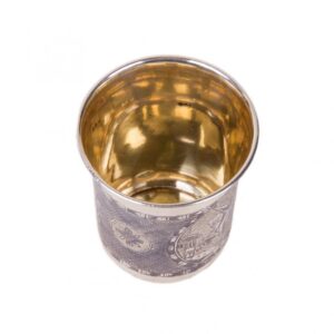 Russian silver-gilt beaker depicting Napoleon & — image 3