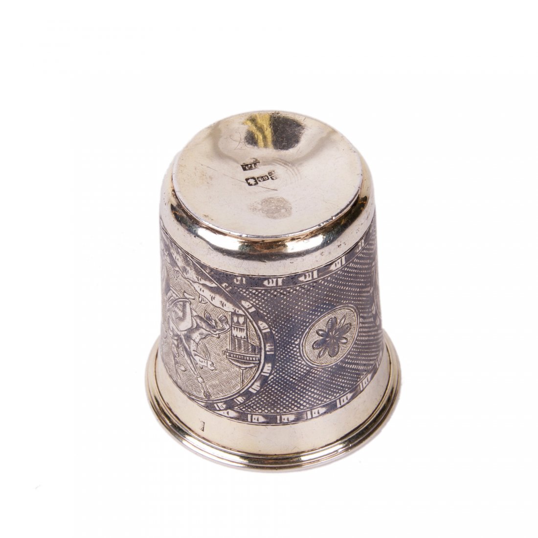 Russian silver-gilt beaker depicting Napoleon & — image 4