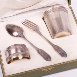 Silver set of 4 pieces in a box "Egoist". — image 2