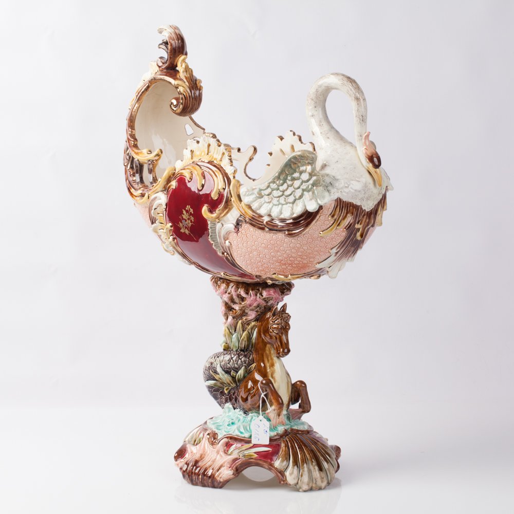 An Eichwald majolica centerpiece. — image 2