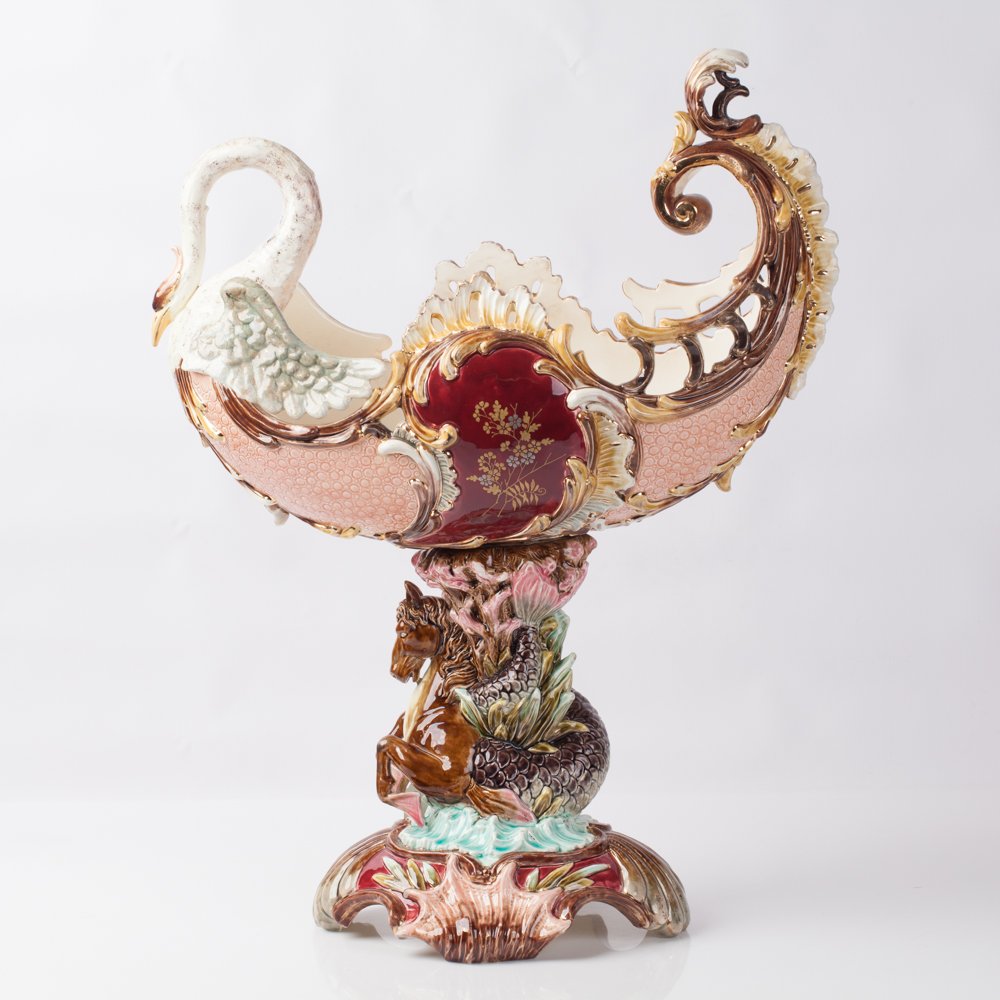An Eichwald majolica centerpiece. — image 5