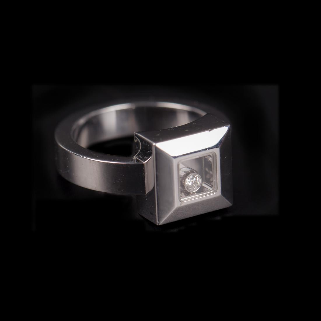 CHOPARD HAPPY diamonds ring in white gold 18k and — image 1