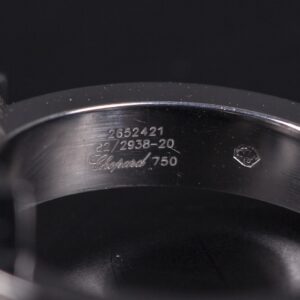 CHOPARD HAPPY diamonds ring in white gold 18k and — image 3