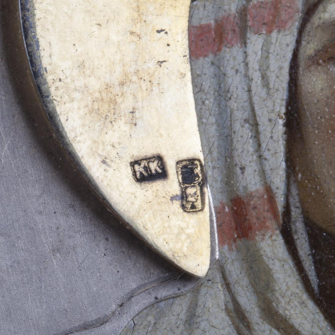 Rare Russian Art Nouveau icon of Saint Antonina — image 7