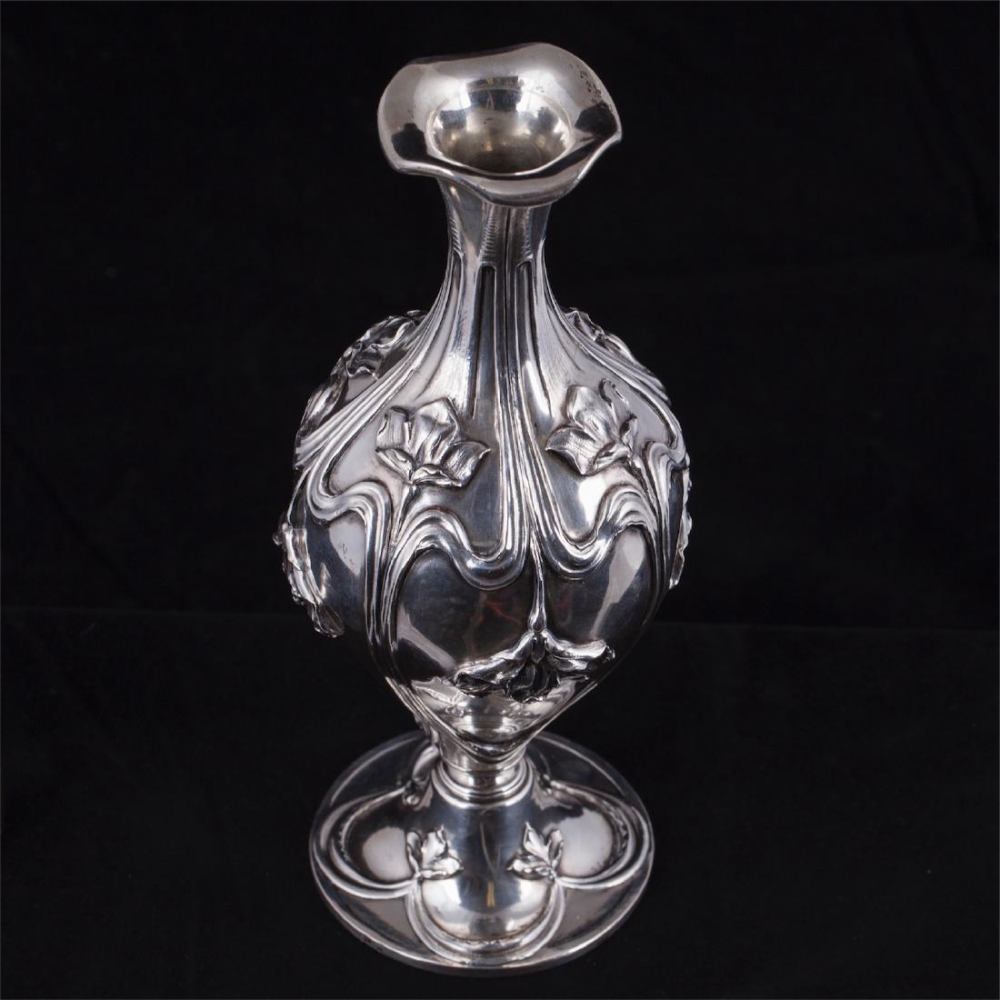 Russian Art Nouveau style silver-gilt carafe — image 3