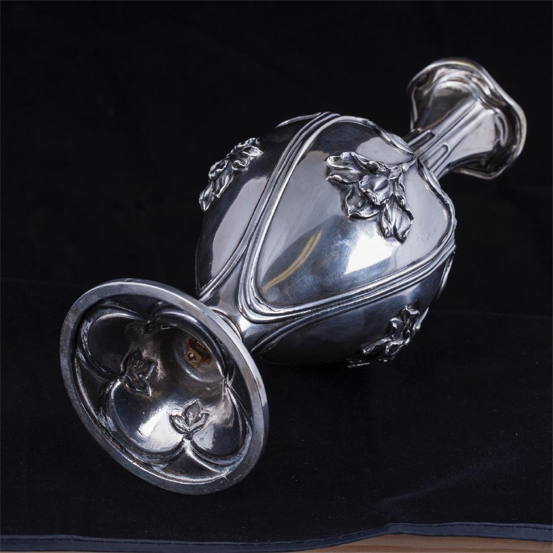 Russian Art Nouveau style silver-gilt carafe — image 5