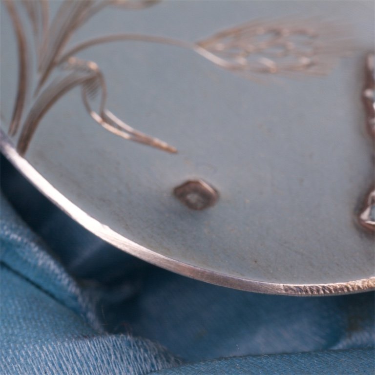 French silver cake spoon. — image 4