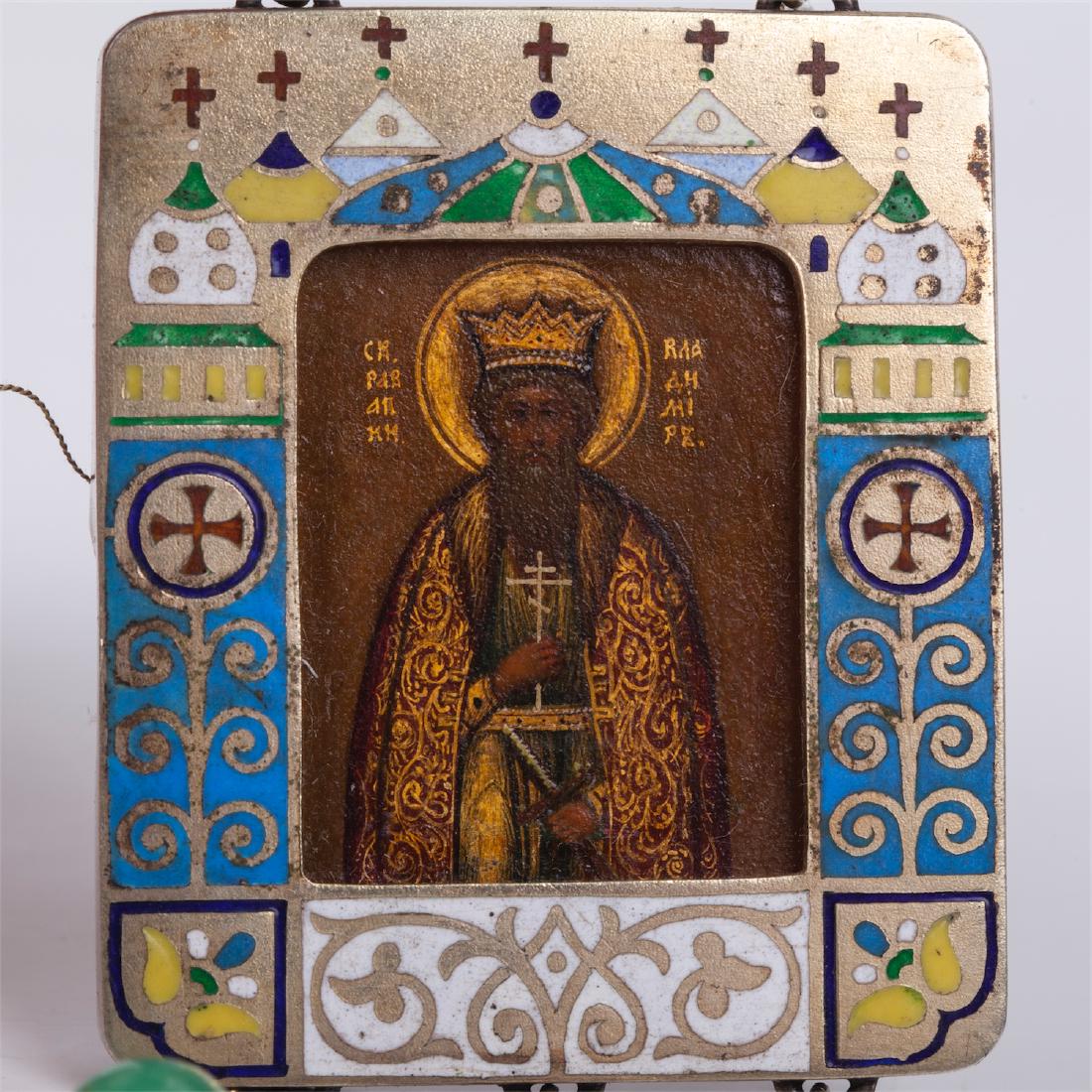 Rare Russian icon of Saint Duke Vladimir — image 4