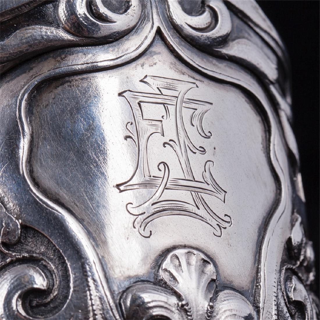 Russian silver teaglass holder. N. Bobir — image 3