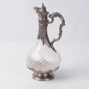 Silver glass decanter. — image 1